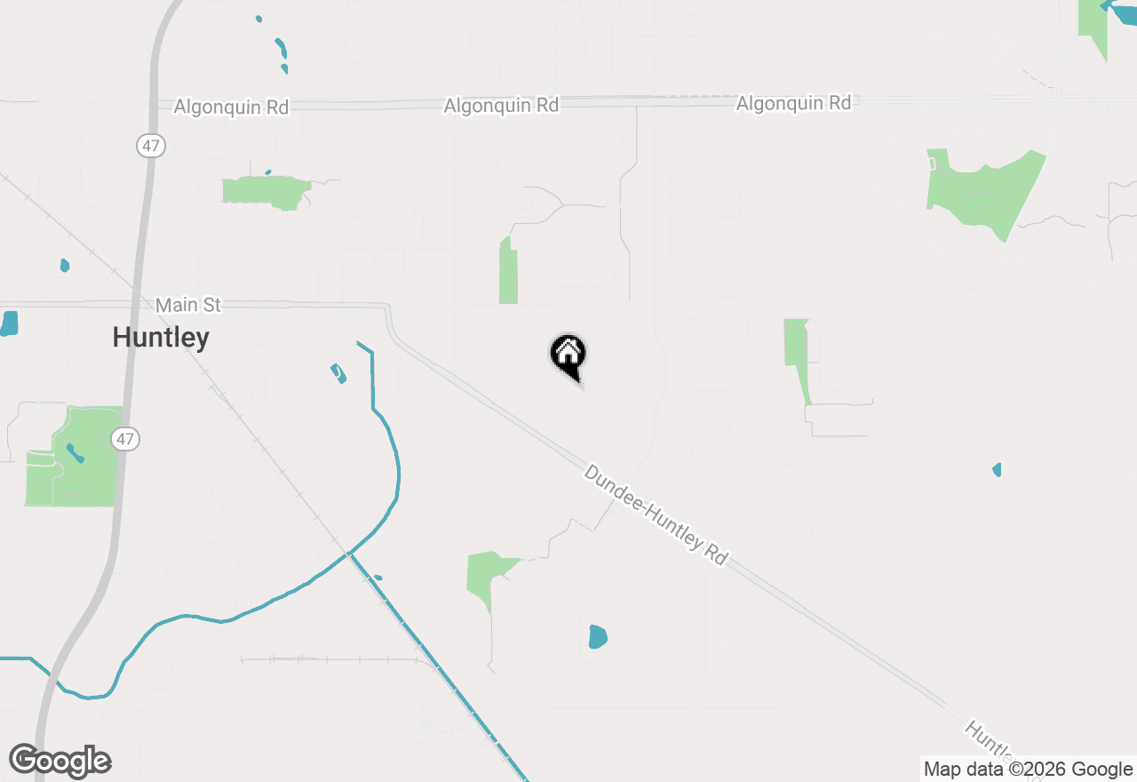 Map of 10825 Saxony Street, Huntley, IL 60142