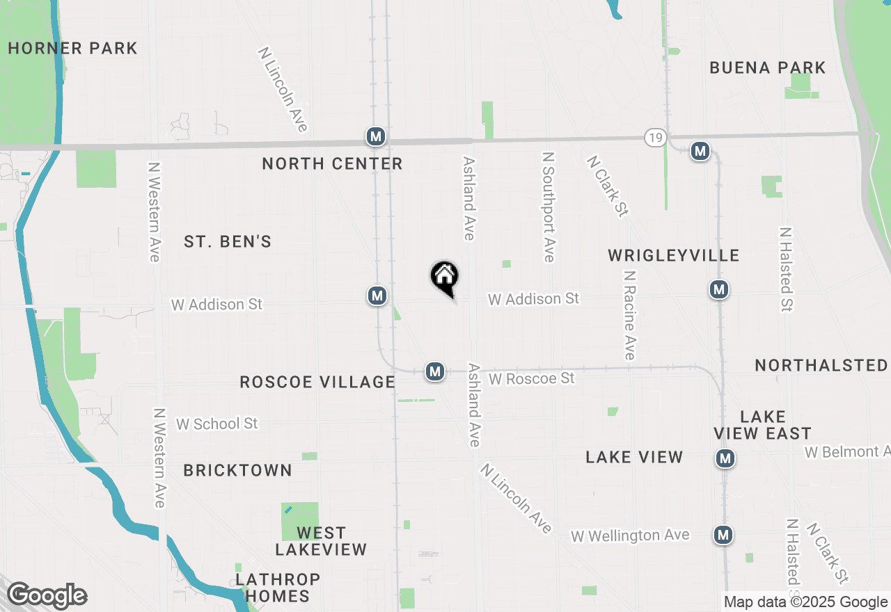 Map of 1645 W Addison Street #1, Chicago, IL 60613