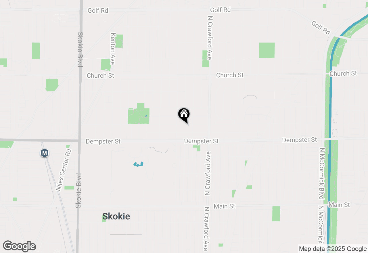 Map of 4133 Greenwood Street, Skokie, IL 60076