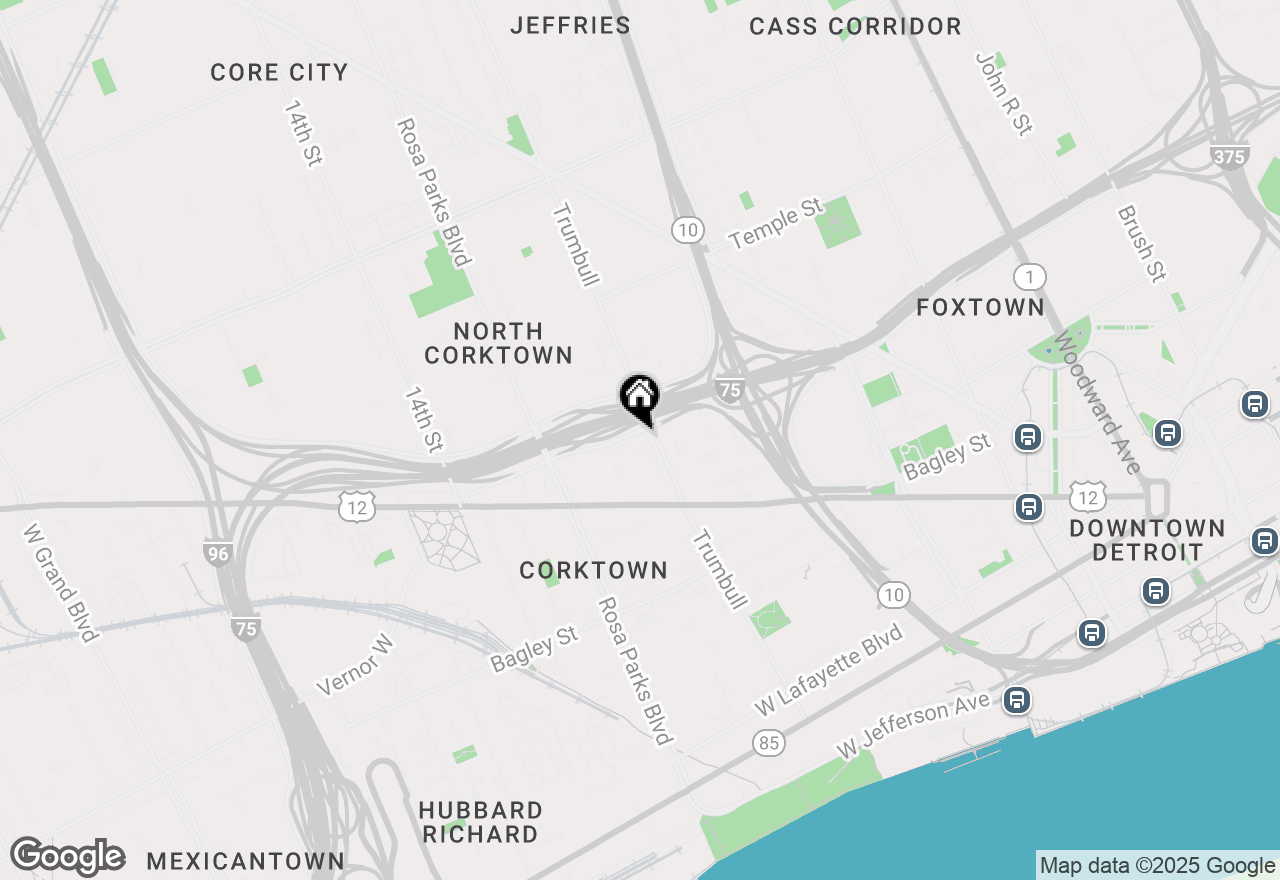 Map of 1507 W Fisher, Detroit, MI 48216