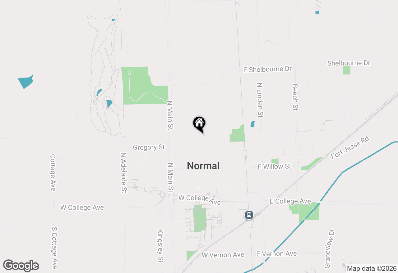 Map of 616 Normal Avenue, Normal, IL 61761