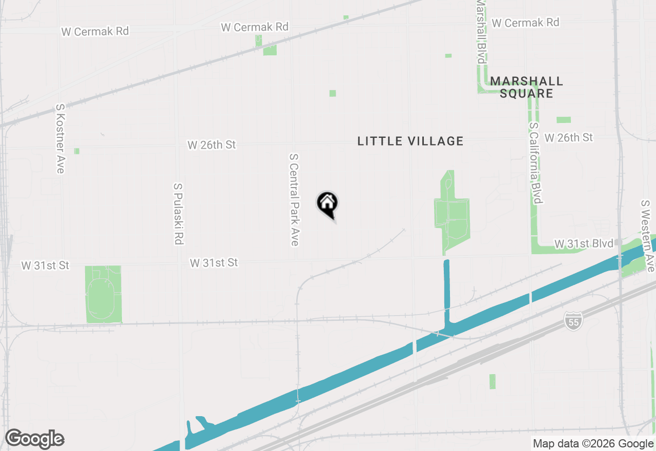 Map of 2851 S Saint Louis Avenue, Chicago, IL 60623