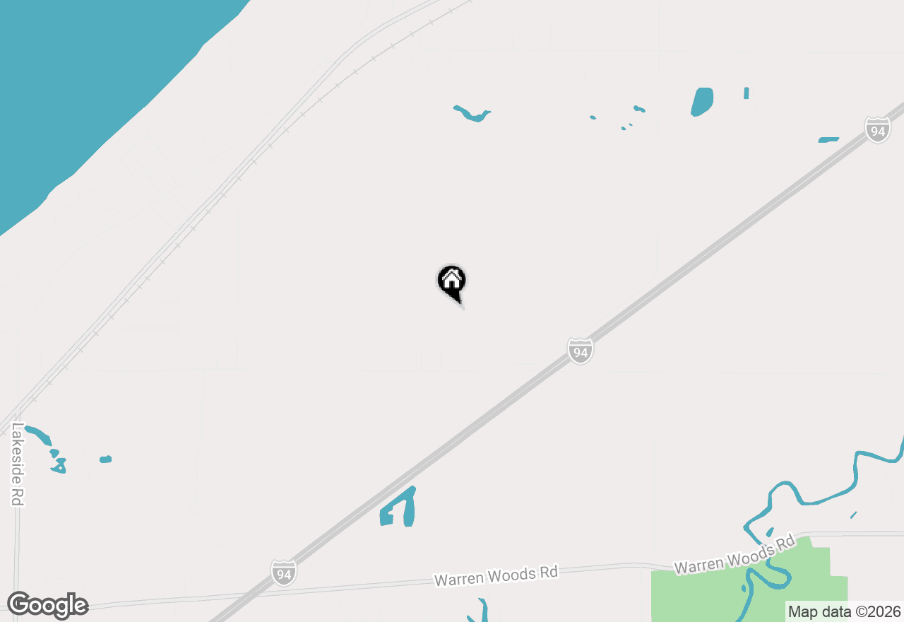 Map of 7841 W East Road, Three Oaks, MI 49128