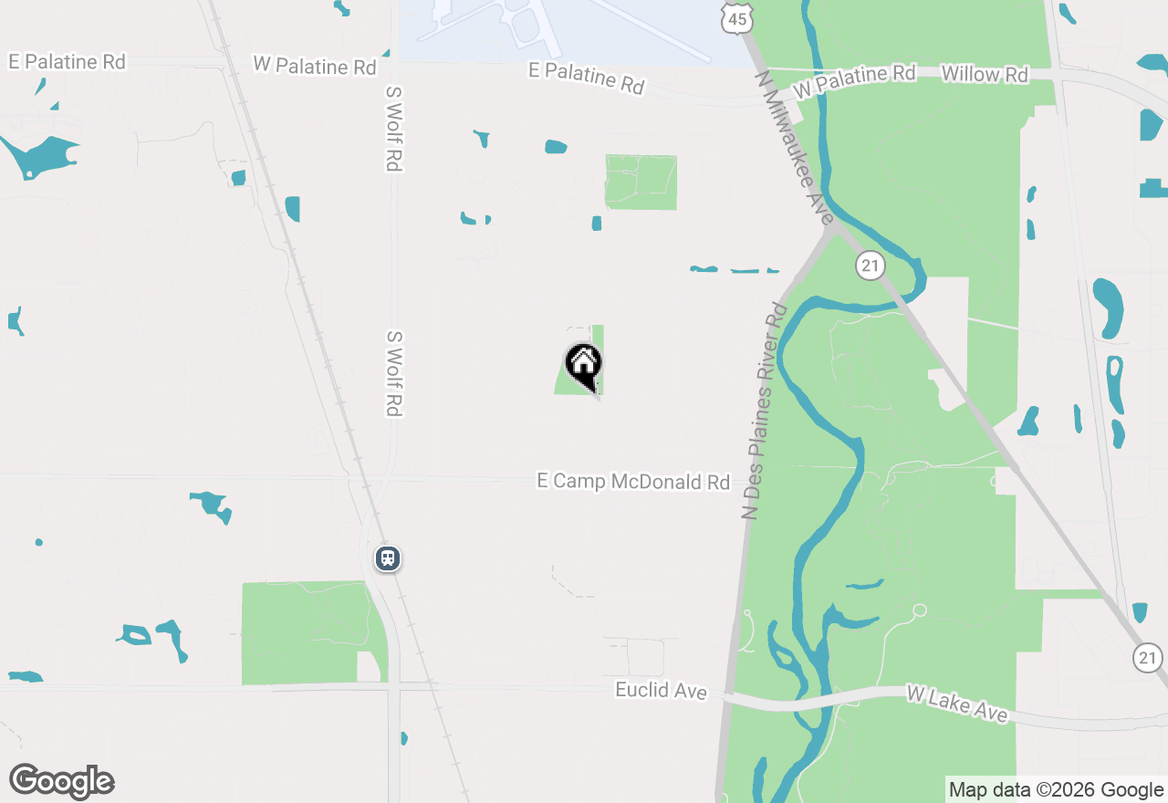 Map of 1817 E Maya Lane, Mount Prospect, IL 60056