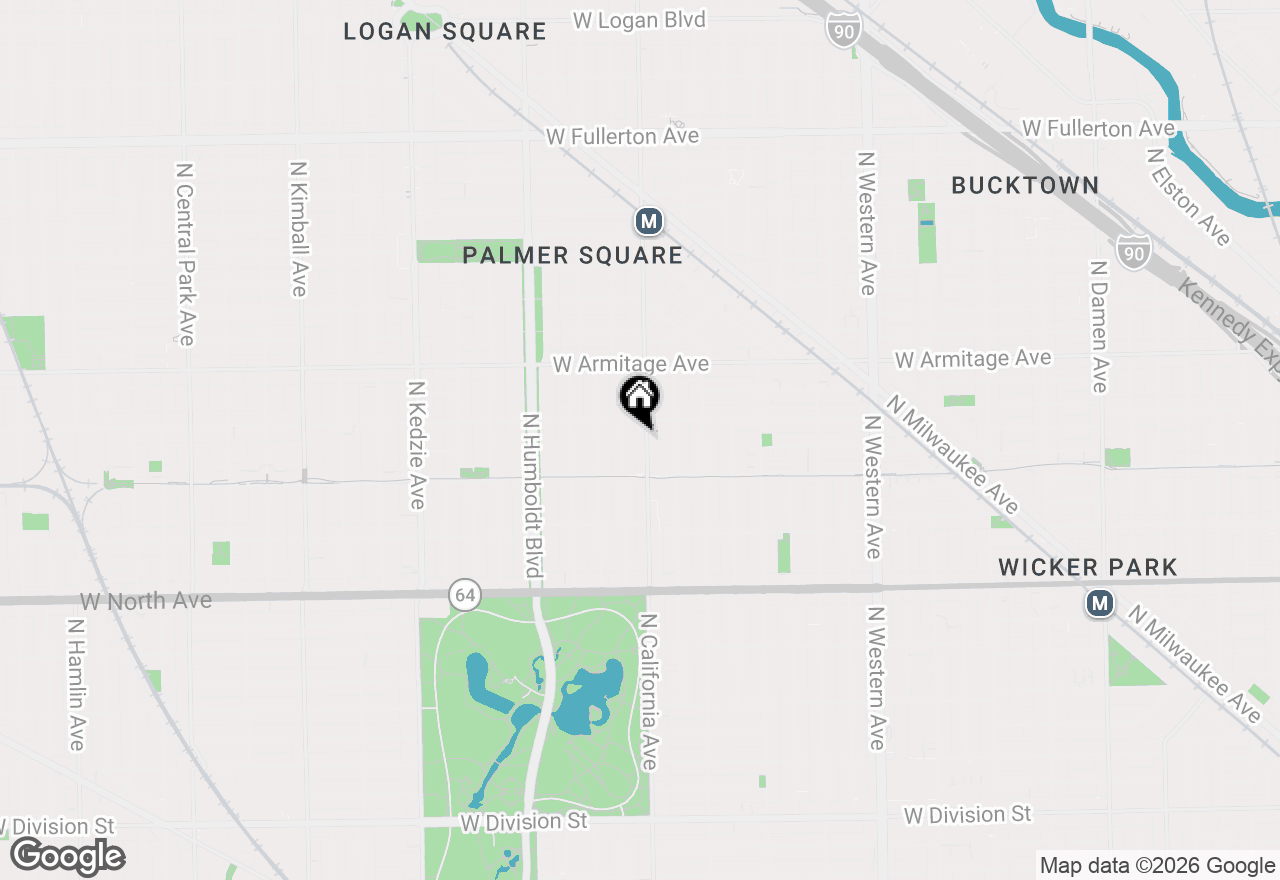 Map of 1838 N California Street, Chicago, IL 60647