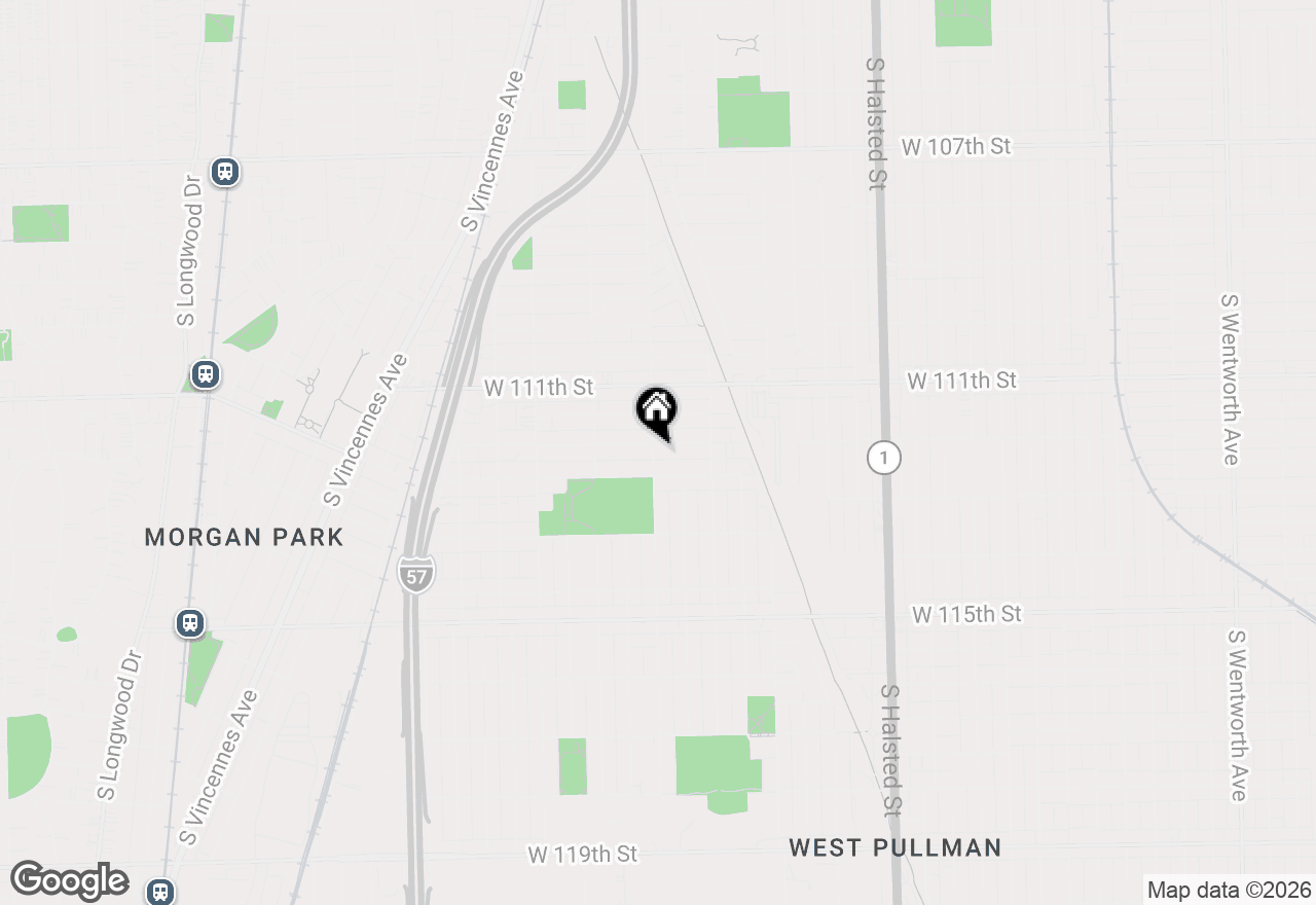 Map of 1159 W 112th Street, Chicago, IL 60643