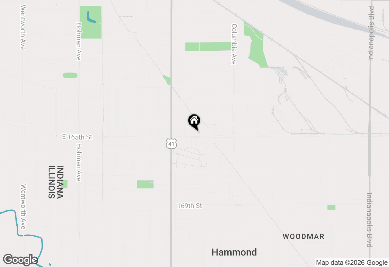Map of 6446 Crescent Place, Hammond, IN 46324