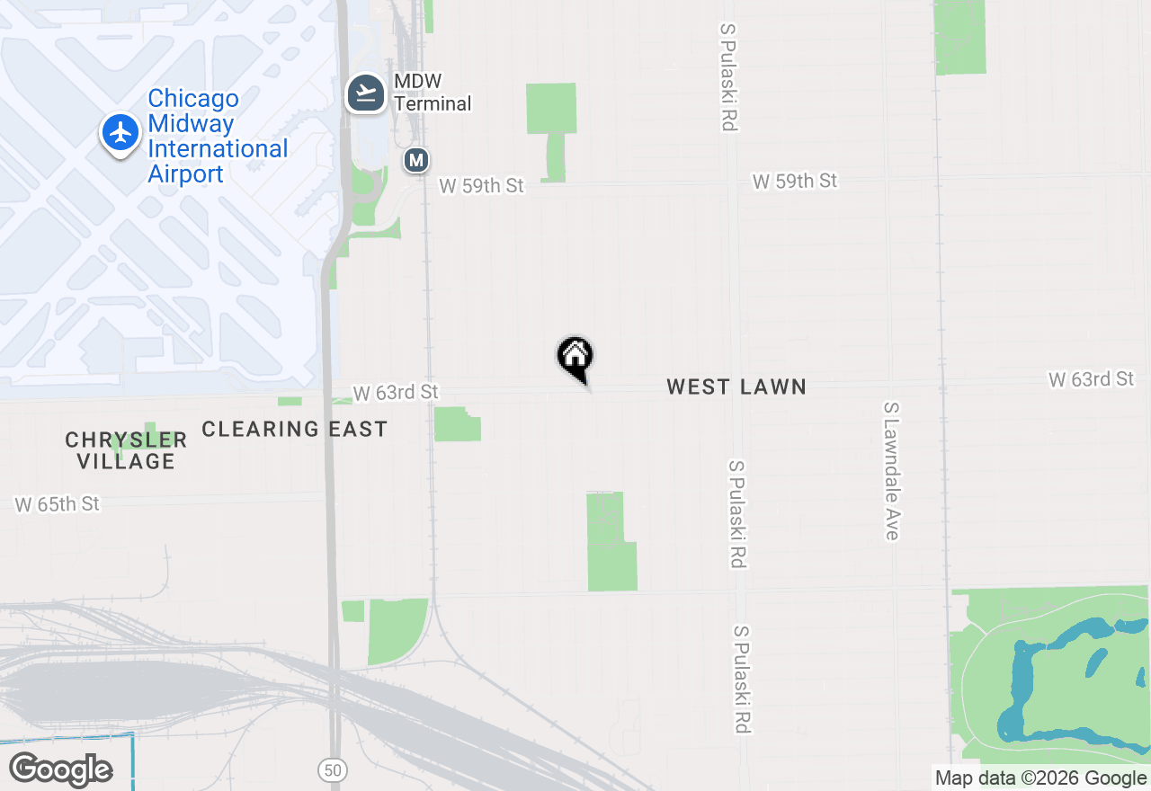 Map of 4309 W 63rd Street #FW, Chicago, IL 60629