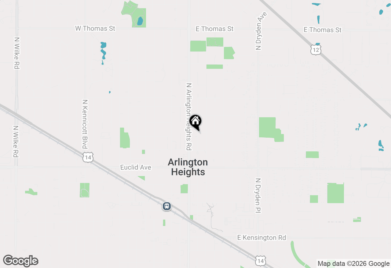 Map of 746 N Pine Avenue, Arlington Heights, IL 60004