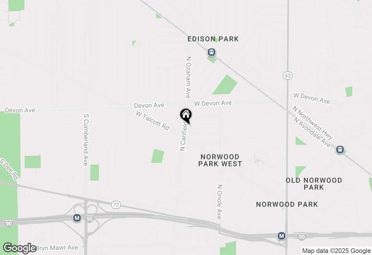 Map of 6231 N Canfield Avenue, Chicago, IL 60631