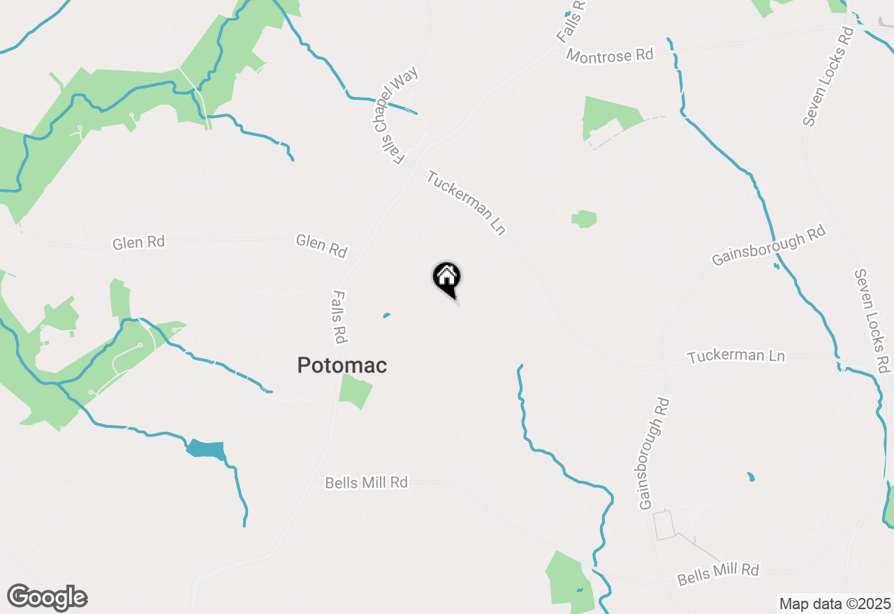 Map of 9021 Cherbourg Drive, Potomac, MD 20854