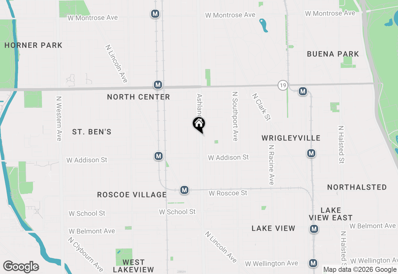 Map of 3708 N Ashland Avenue #1, Chicago, IL 60613