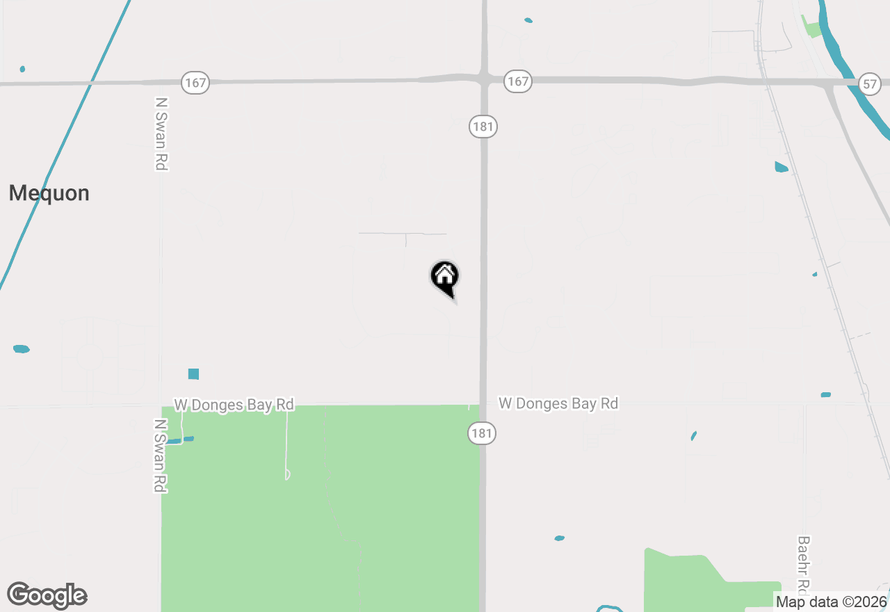 Map of 10620 N Coneflower Ct, Mequon, WI 53097