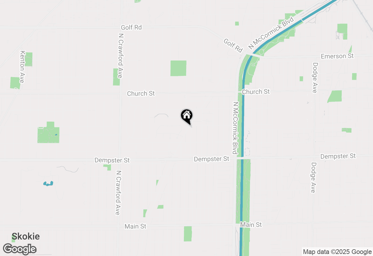 Map of 8950 E Prairie Road, Evanston, IL 60203