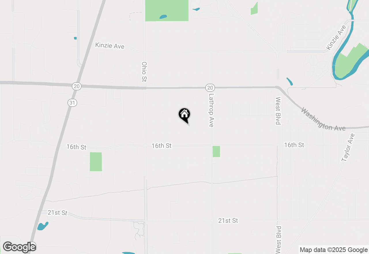 Map of 1422 Kentucky St, Racine, WI 53405