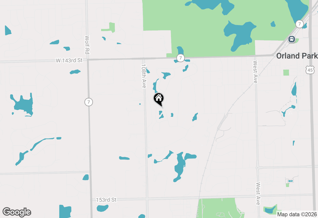 Map of 10661 Hollow Tree Road, Orland Park, IL 60462