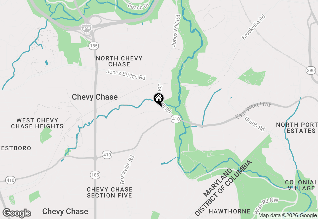 Map of 3211 Farmington Drive, Chevy Chase, MD 20815