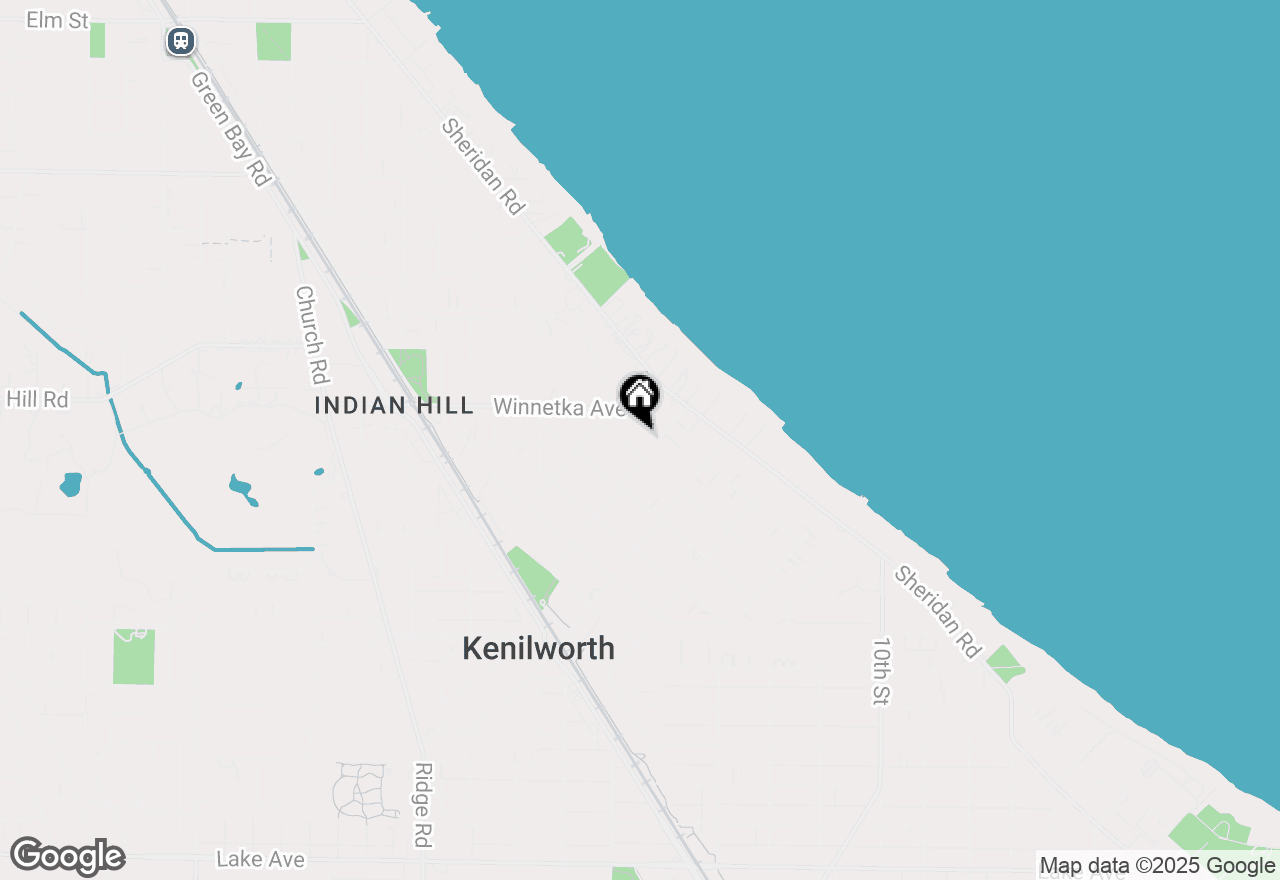 Map of 515 Roslyn Road, Kenilworth, IL 60043