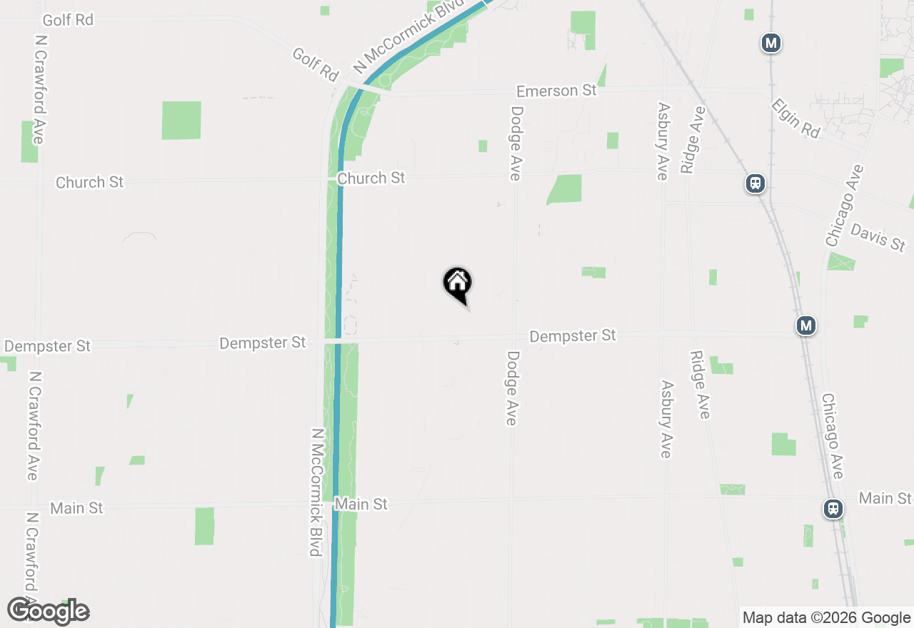 Map of 2100 Greenwood Street #203, Evanston, IL 60201