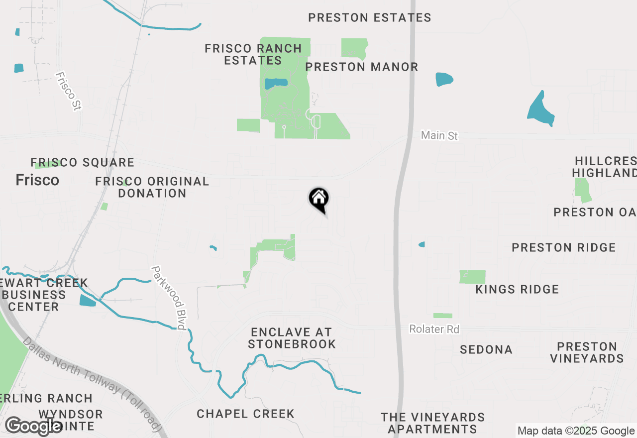 Map of 8590 Holly Street, Frisco, TX 75034