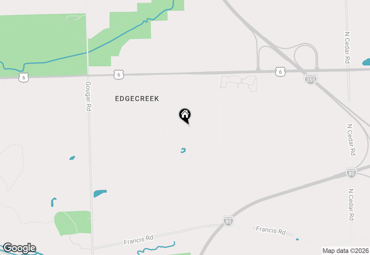 Map of 19015 Spring Creek Street, New Lenox, IL 60451
