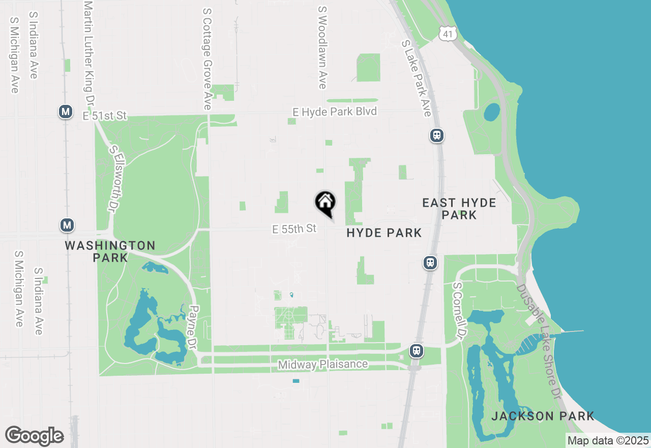 Map of 5486 S Woodlawn Avenue #3, Chicago, IL 60615