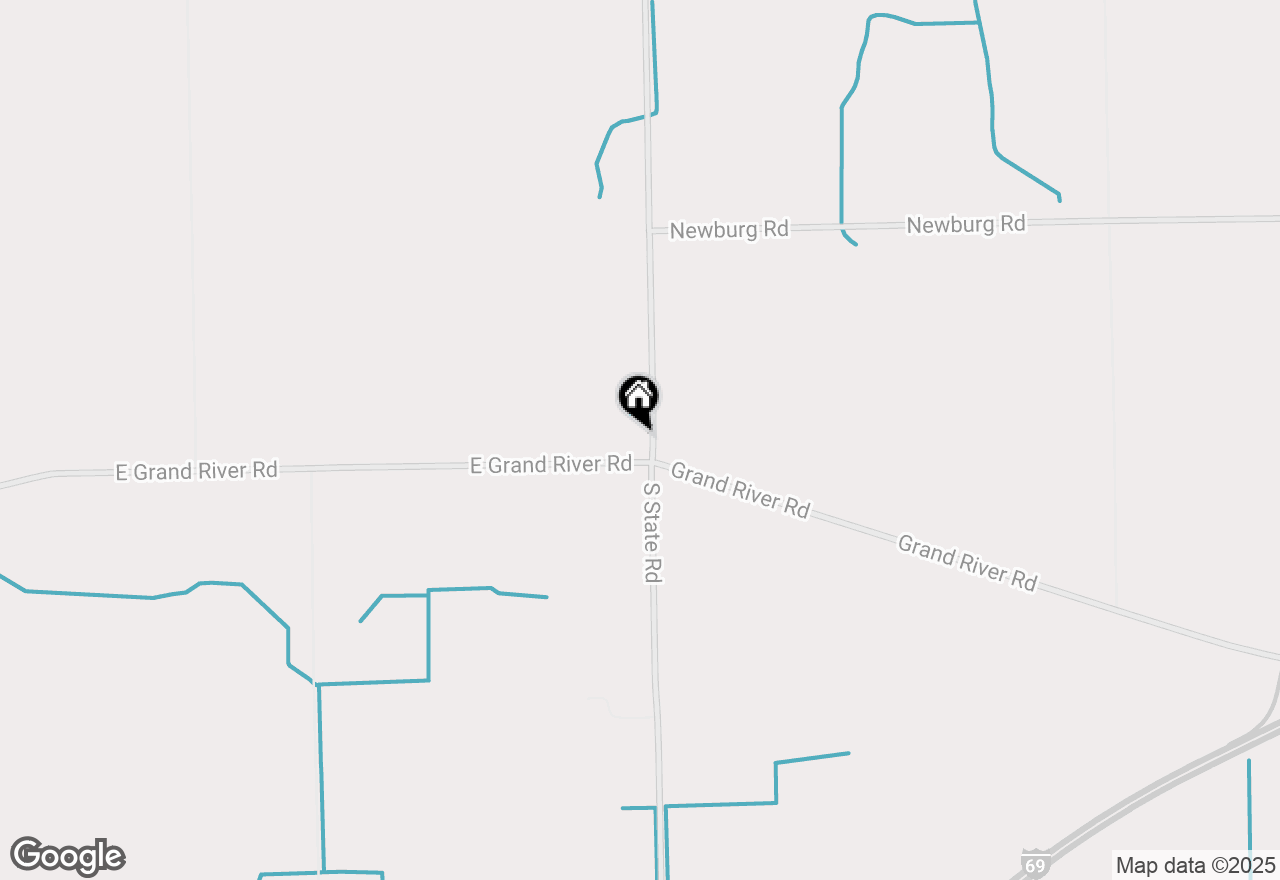 Map of 6454 S State Road, Bancroft, MI 48414
