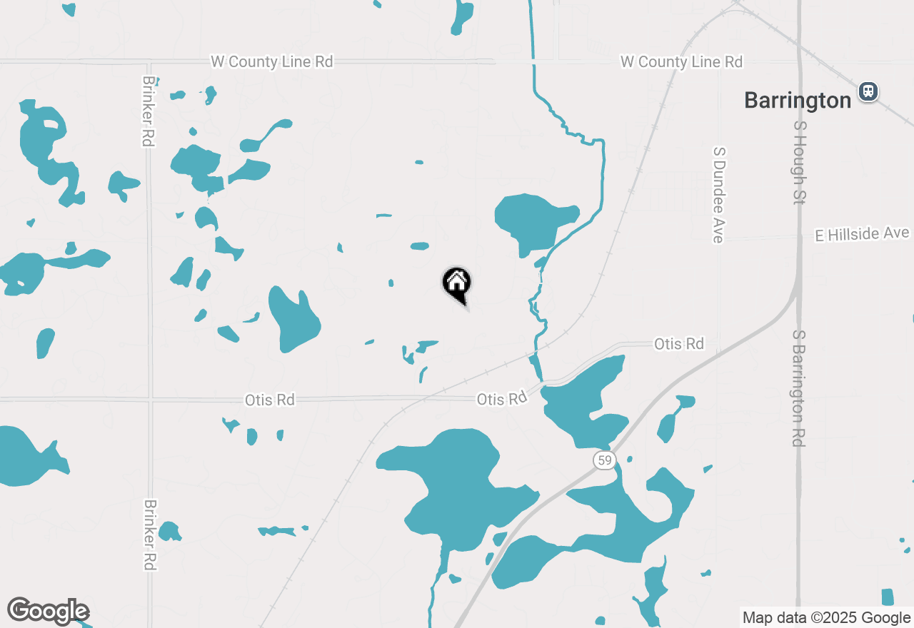 Map of 50 Oakdene Road, Barrington Hills, IL 60010