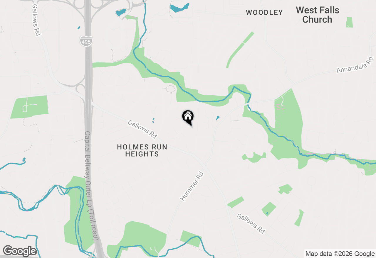 Map of 7527 Friar Tuck Court, Falls Church, VA 22042