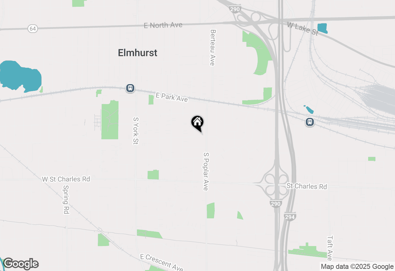 Map of 203 S Lawndale Avenue, Elmhurst, IL 60126