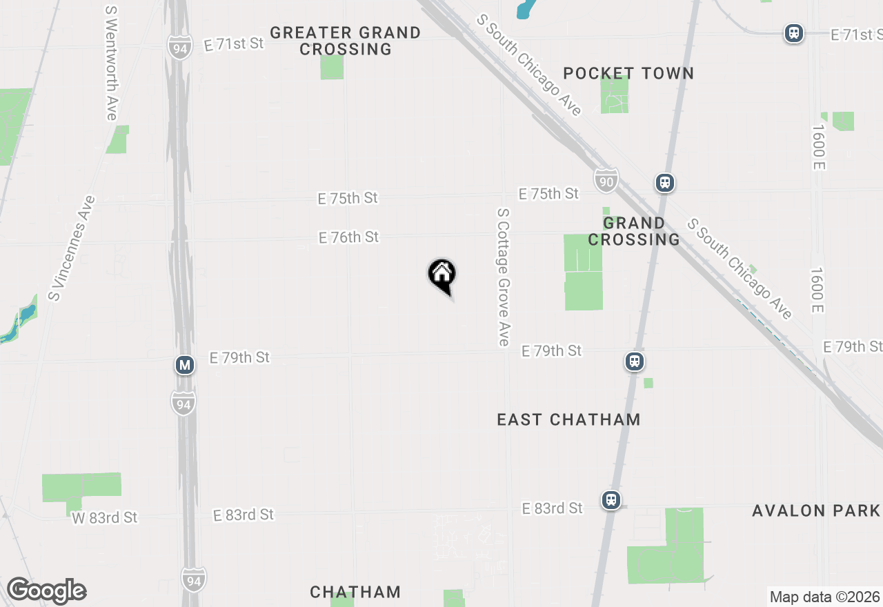 Map of 7744 S Champlain Avenue, Chicago, IL 60619