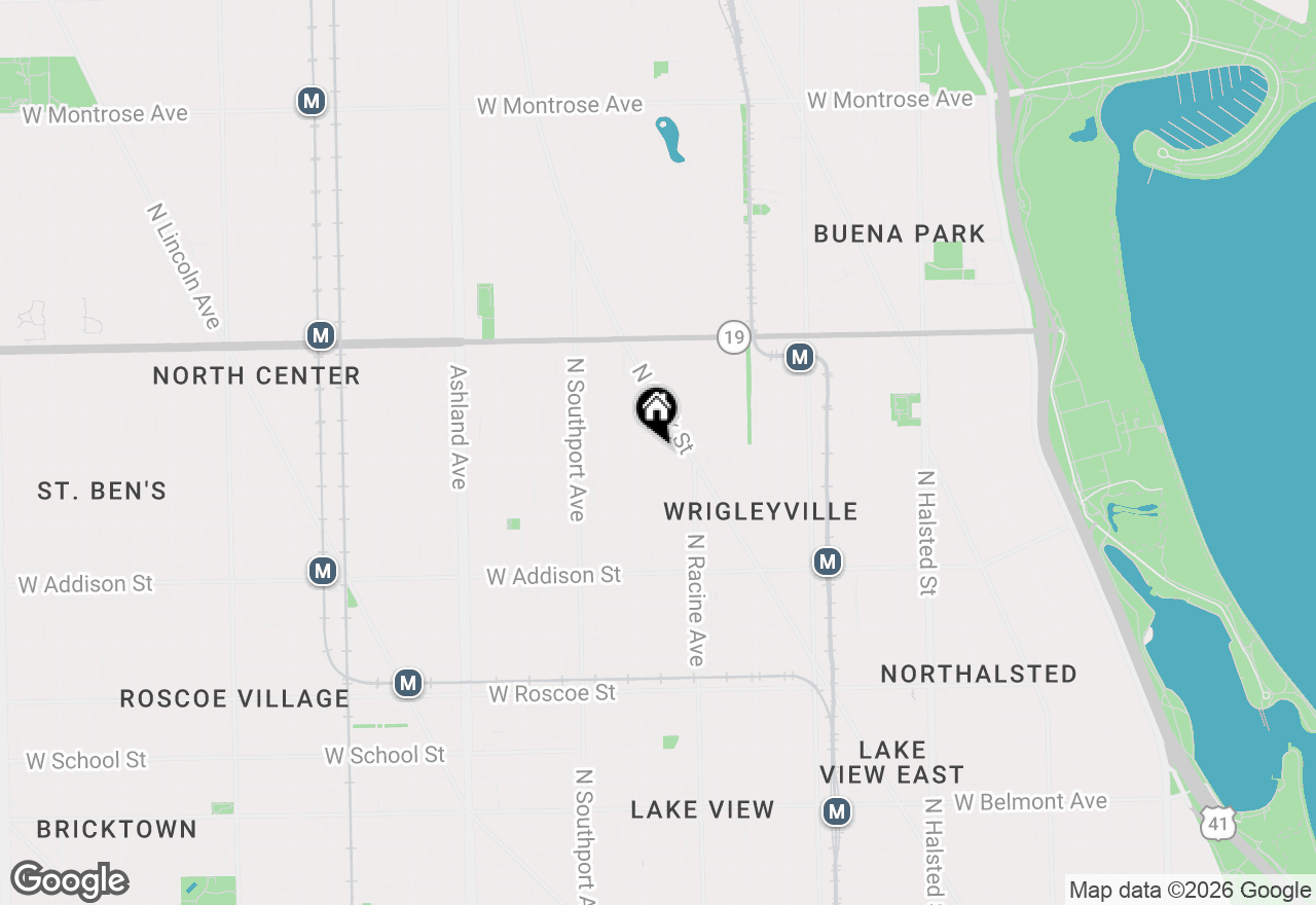 Map of 3764 N Magnolia Avenue #1, Chicago, IL 60613