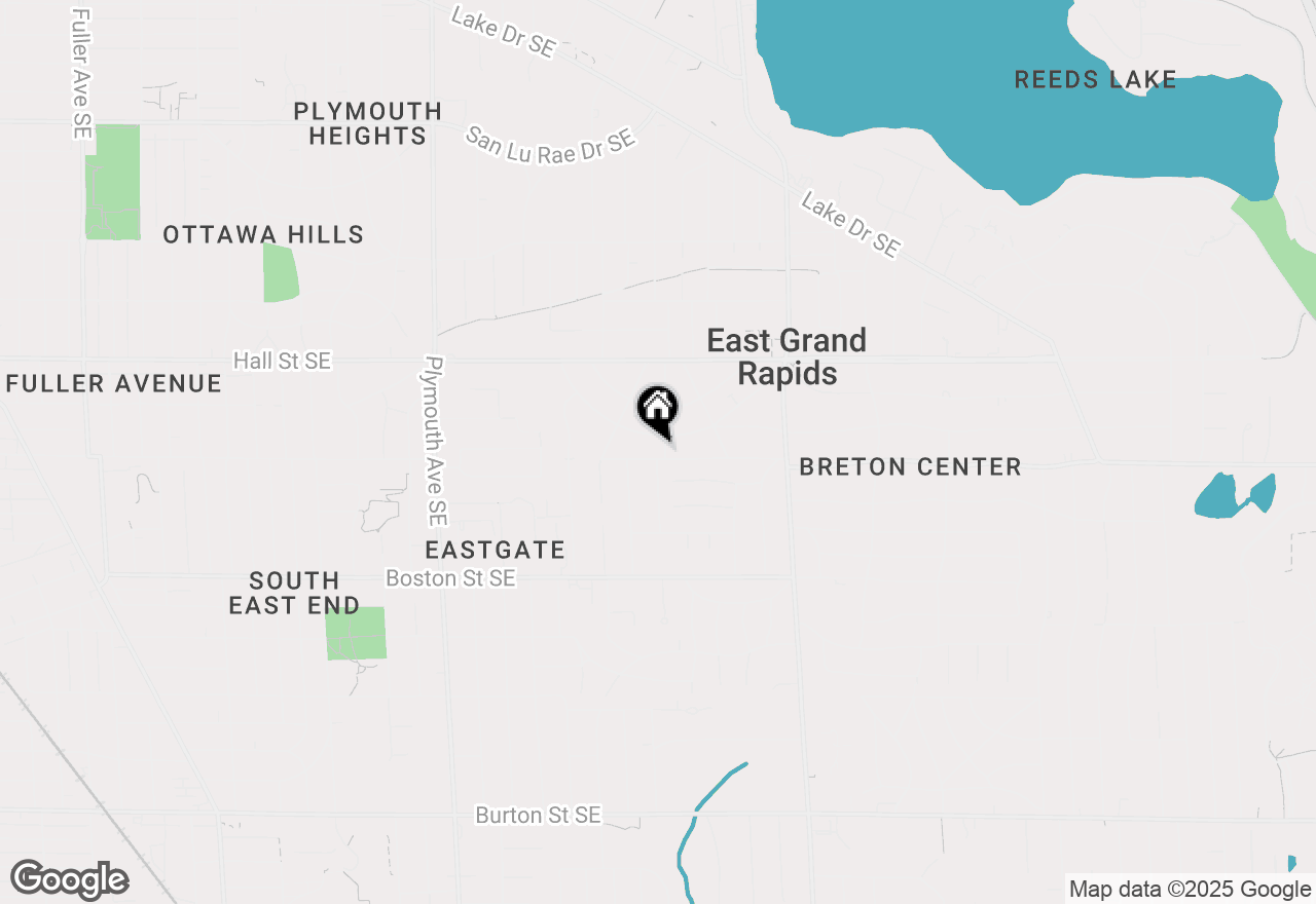 Map of 1353 Pinecrest Avenue Se, East Grand Rapids, MI 49506