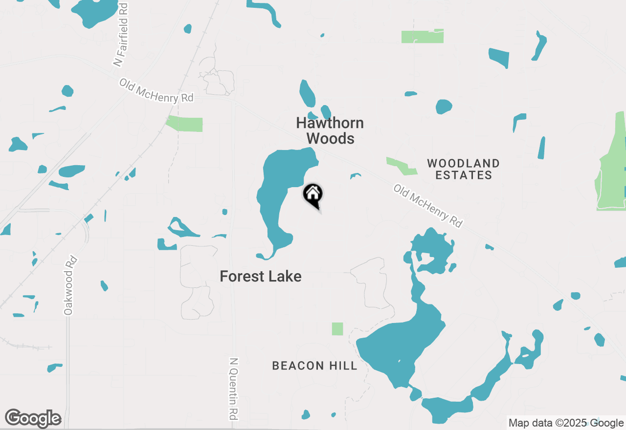 Map of 23974 N Overhill Drive, Lake Zurich, IL 60047