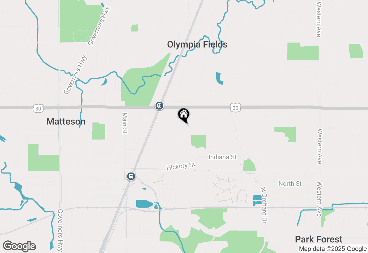 Map of 120 Indiana Street, Park Forest, IL 60466