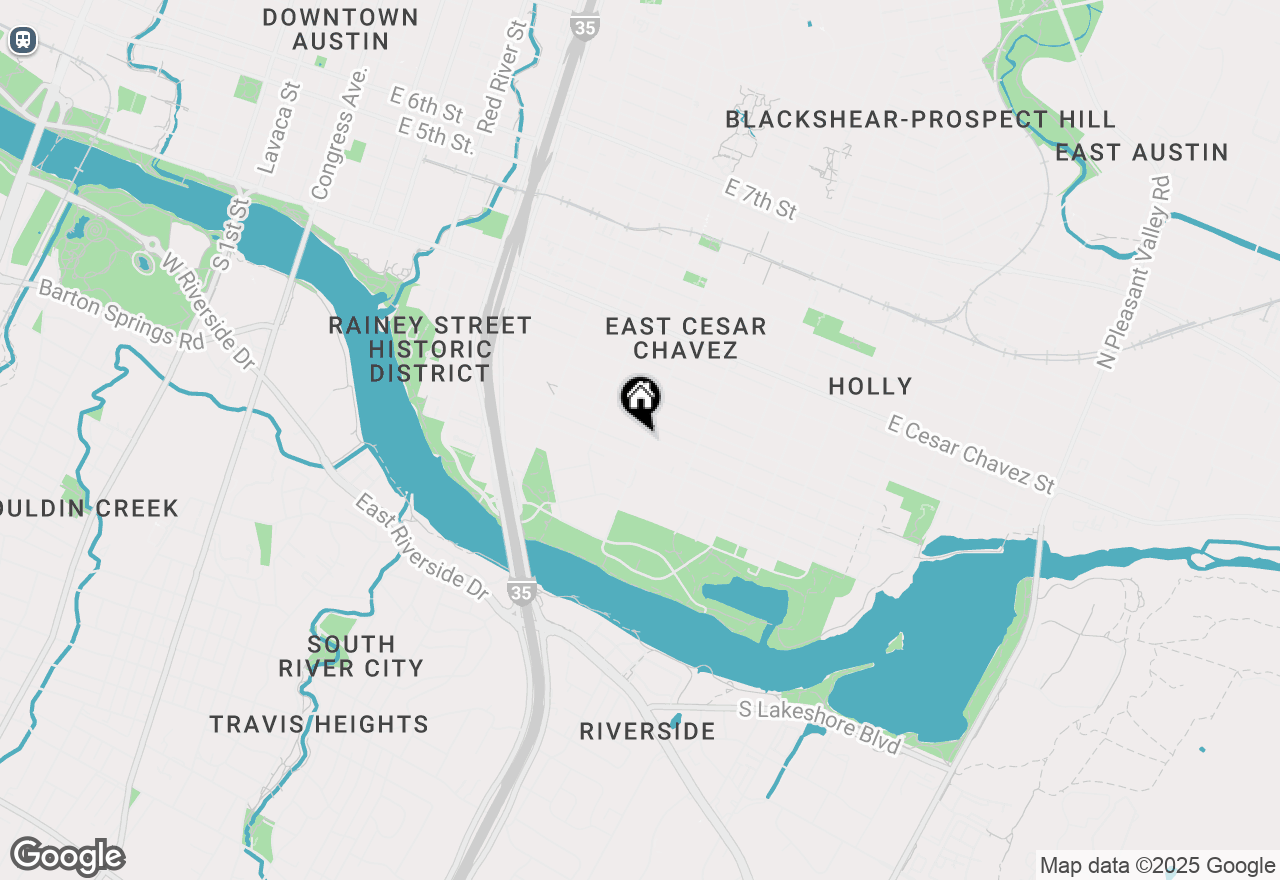 Map of 1511 Holly St, Austin, TX 78702