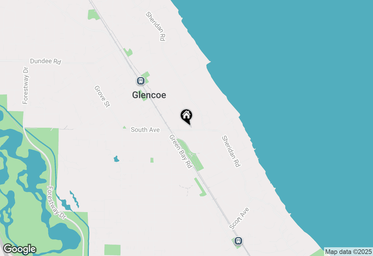 Map of 470 Greenleaf Avenue, Glencoe, IL 60022