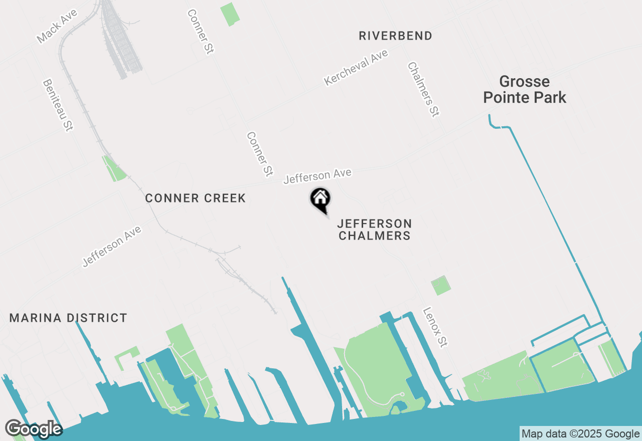 Map of 838 Algonquin Street, Detroit, MI 48215