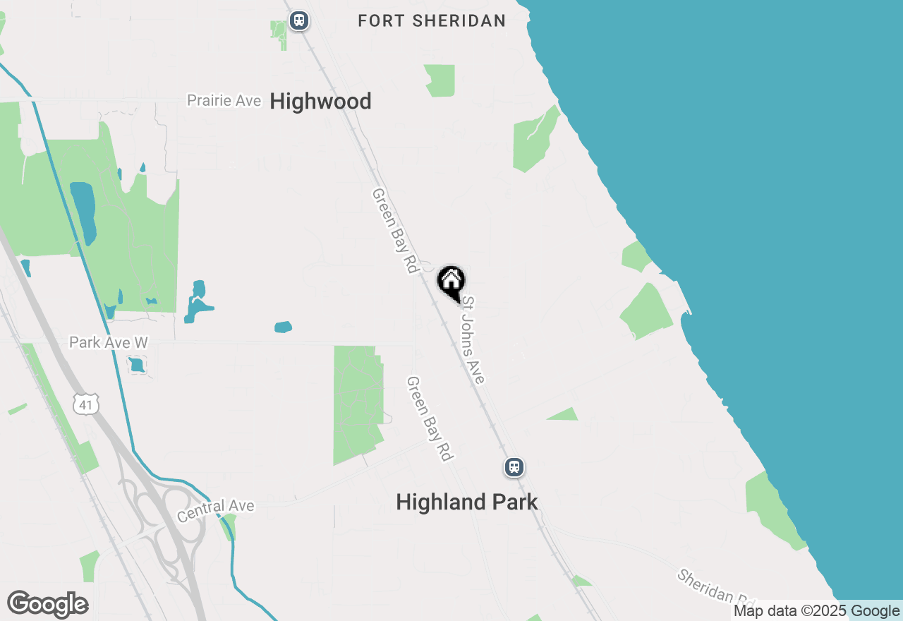 Map of 2046 Saint Johns Avenue #2A, Highland Park, IL 60035