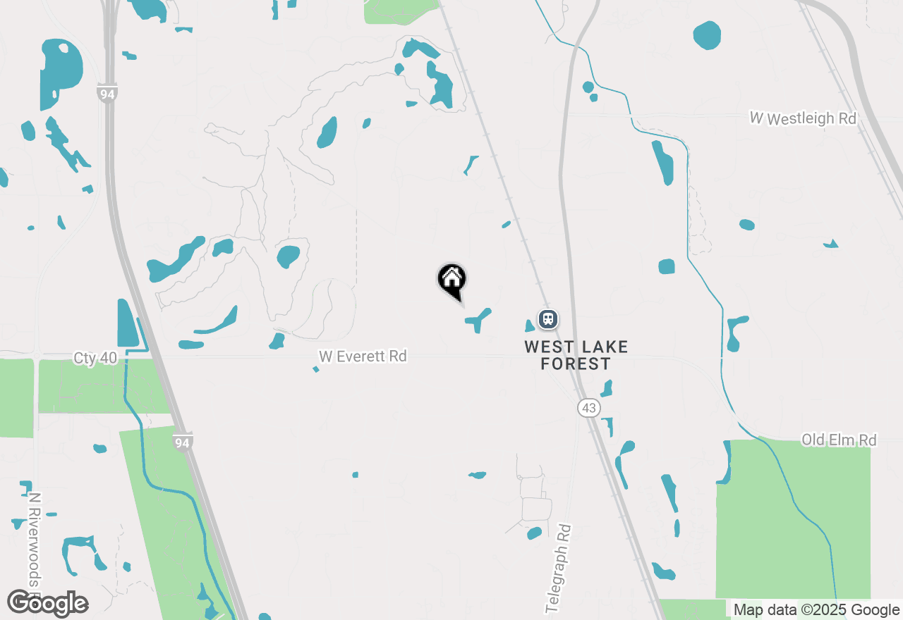 Map of 1371 Lakewood Drive, Lake Forest, IL 60045