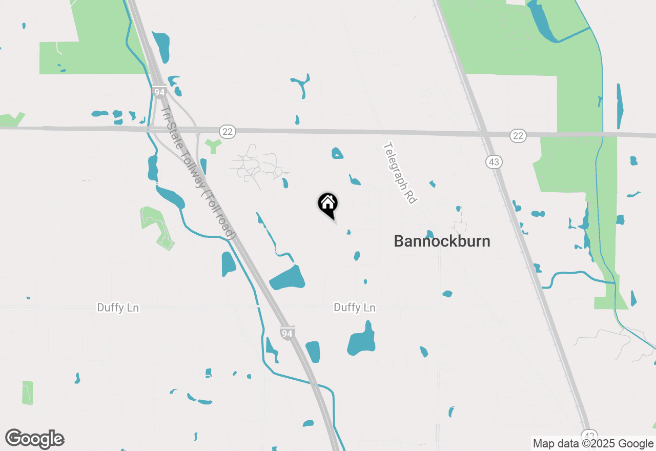 Map of 1899 Hilltop Lane, Bannockburn, IL 60015