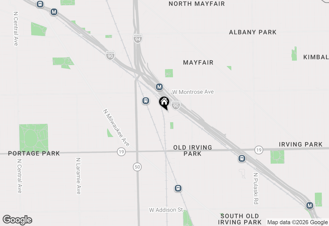 Map of 4234 N Kolmar Avenue, Chicago, IL 60641