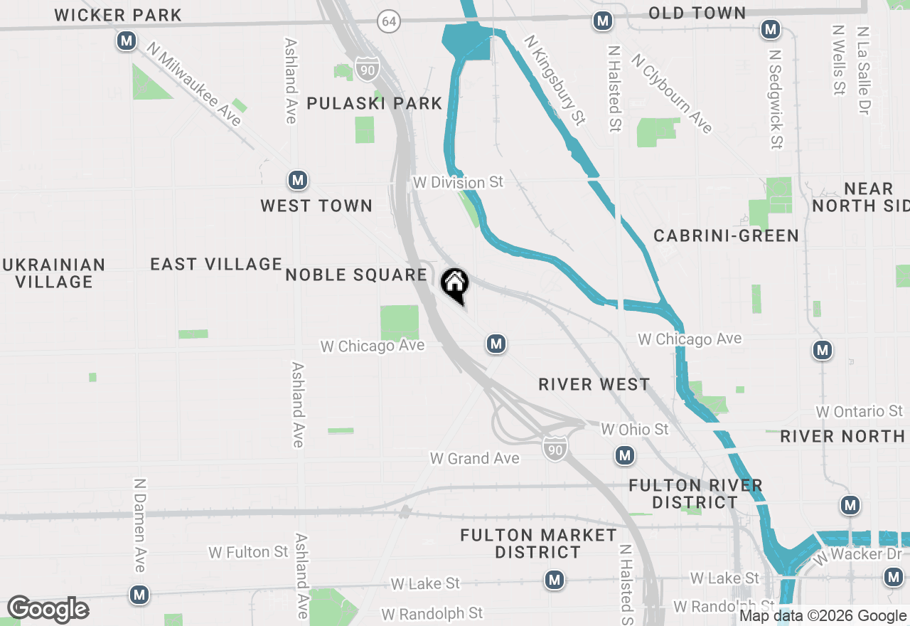 Map of 870 N Milwaukee Avenue #204, Chicago, IL 60642