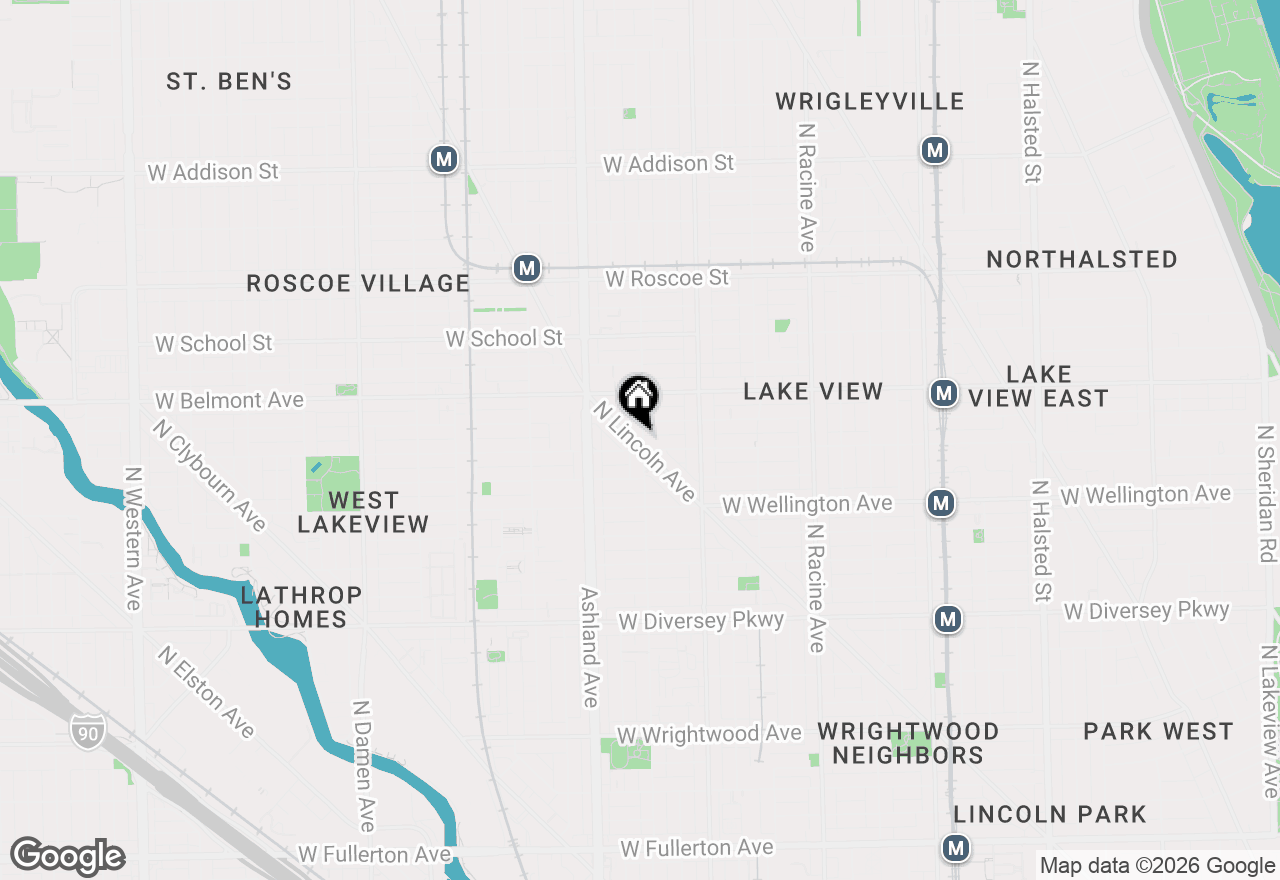 Map of 3110 N Greenview Avenue #4E, Chicago, IL 60657