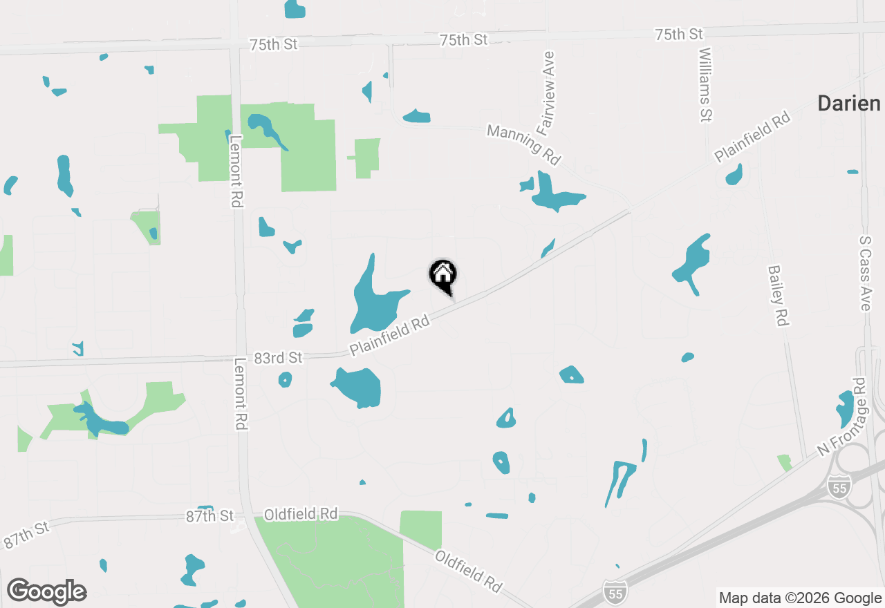 Map of 704 Plainfield Road, Downers Grove, IL 60516