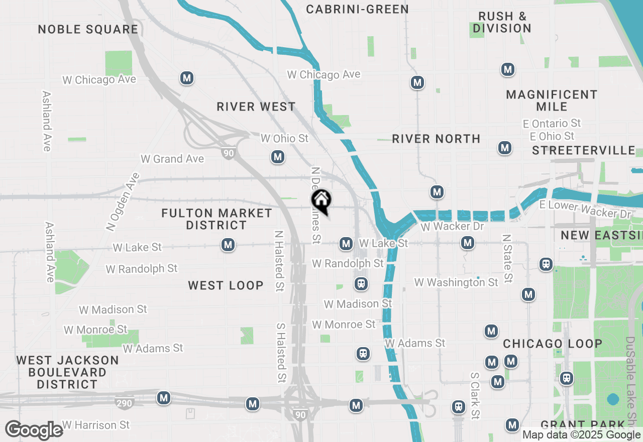 Map of 616 W Fulton Street #715, Chicago, IL 60661