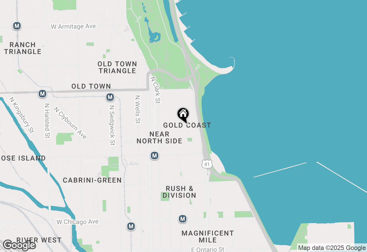 Map of 1340 N Astor Street #2501, Chicago, IL 60610