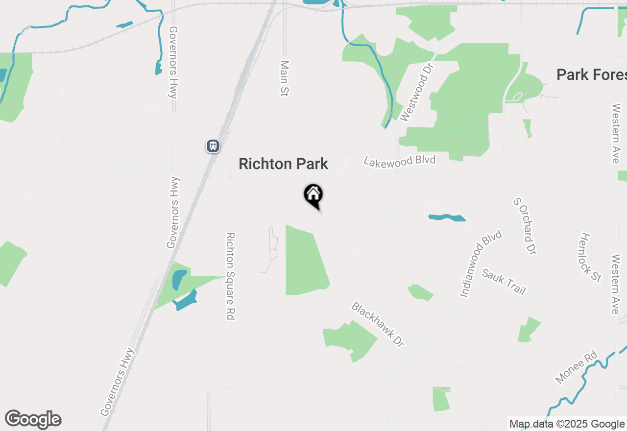 Map of 356 Blackhawk Drive, Park Forest, IL 60466