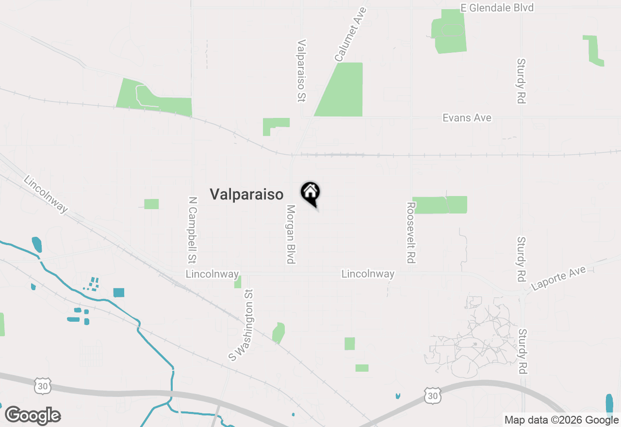 Map of 405 Institute Street, Valparaiso, IN 46383