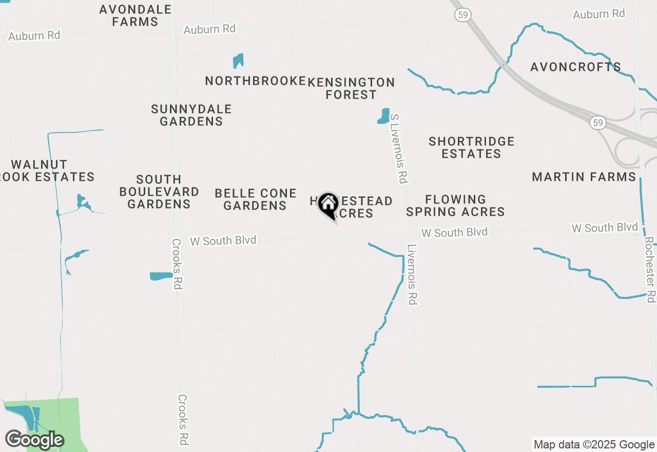Map of 1370 South Boulevard W, Rochester Hills, MI 48309